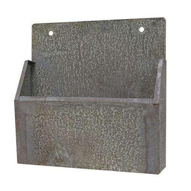 Washed Galvanized Mail Bin - The Fox Decor